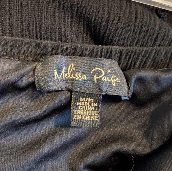 Melissa Paige Bohemian Black Maxi Skirt with Colorful Hem, M, L, EUC - Picture 4 of 4